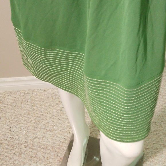 E1 Tibi 4 green dress with pockets and detachable belt - Picture 6 of 8